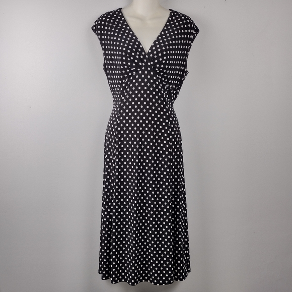 Chaps Dresses & Skirts - Chaps Polka Dot Dress